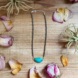 Sterling Silver & Turquoise Choker – 13”