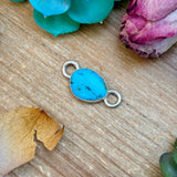 Twilly Scarf Accessory with Real Turquoise & Sterling – Made by The Bijoux FAB
