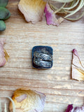 MJ Ring – Sterling Silver Adjustable Square Turquoise Ring – Made by The Bijoux FAB