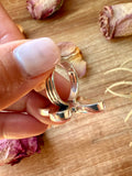 Pink Conch Shell Sterling Silver Ring – Size 7 or 8