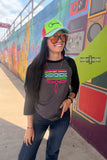 Neon Boot Stitch Raglan