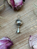 Sterling Silver Fancy Sun Ray Blossom Pendant – Hand Milled by Jason Ogg