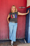 Red, White & Boots Tank