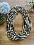 16 inch 6 mm metal beads
