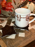Cowhide Mug Rug